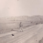 unk standing in road in wadi
