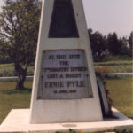 Ernie Pyle gravesite Ie Shima Japan