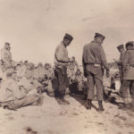Capt Lumpkin and group of soldiers and officers