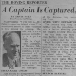 Ernie Pyle – “A Captain Is Captured”
